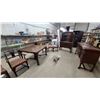 Image 1 : 1920s Walnut 9-Piece Dining Room Set with Corbel Bust Carvings
