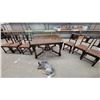 Image 27 : 1920s Walnut 9-Piece Dining Room Set with Corbel Bust Carvings