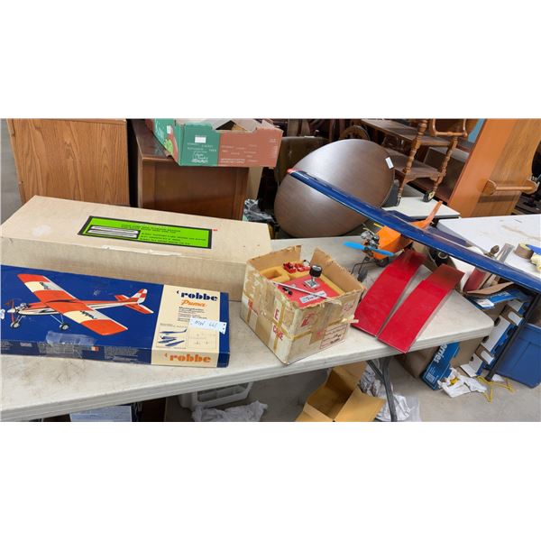 RC Airplane, 49” Wing Span with Extra Airplane Parts