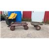 Image 1 : Vintage Fire Chief Wooden Pull Wagon With Matching Two-Wheel Trailer, circa 1940s-1960s