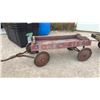 Image 2 : Vintage Fire Chief Wooden Pull Wagon With Matching Two-Wheel Trailer, circa 1940s-1960s