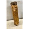 Image 5 : Hand-Carved Wood Spirit Folk Art Figures and Bark Log Carvings, Tallest 22”