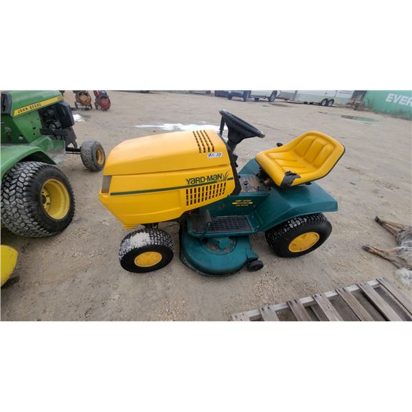 Yard-Man Riding Lawn Mower, Yellow and Green, 16h.p. 42” cut runs