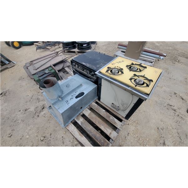 2 RV Stoves, Water Heater, propane