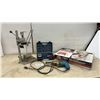 Image 1 : Macleods Drill Press Stand, Mastercraft Multimeter Kit, Hyde Mud-Gun Pro Kit