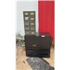 Image 1 : Global Mobile Storage Cabinet with Lateral File Drawers and Index Card Cabinet