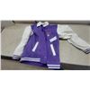 Image 3 : BDG Jeans All Stars Varsity Jacket, Purple and White, Size XL