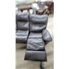Image 6 : Brown Leather / Leather-Style Reclining Sofa, 84” Wide