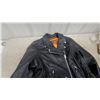 Image 3 : First Manufacturing Co. Black Leather ladies classic Motorcycle Jacket, Size 3X, good condition