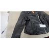 Image 5 : First Manufacturing Co. Black Leather ladies classic Motorcycle Jacket, Size 3X, good condition