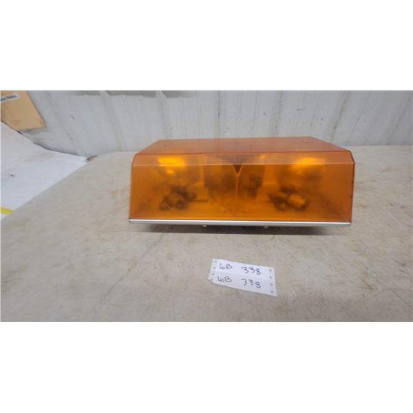 Amber Emergency Light Bar with Mounting Bracket and Wiring 18”×8”×7”