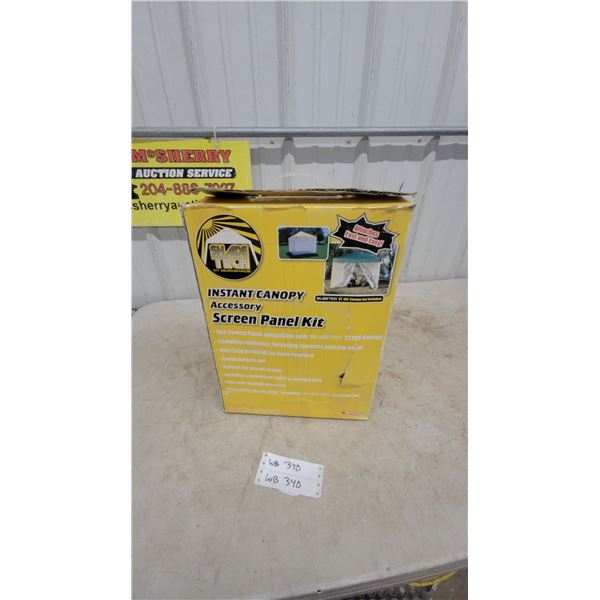 Shade Tech Instant Canopy Accessory Screen Panel Kit for 10'x10' and 12'x12' Canopies