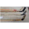 Image 3 : Four Hockey Sticks: Weldwood, Senior Pro Chambec, Detroit Redwings, and Unbranded