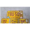 Image 4 : Seven Friendly Manitoba 1976 License Plates
