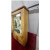 Image 3 : Fishing-Themed Shadow Box Cabinet with Fish Figurine, Rod, and Net