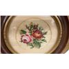 Image 5 : Two Vintage Framed Floral Needlepoint Artworks, Pansies and Roses in Ornate Gilt Frames, 11 × 11”