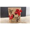 Image 5 : Vintage ESD Japan Hand-Painted Ceramic Cardinal Tree Stump Cookie Jar and Caterpillar Cookie Jar