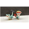 Image 4 : Vintage Ceramic Salt and Pepper Shaker Collection, Chickens, Swans, Native Americans, Boat