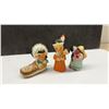 Image 6 : Vintage Ceramic Salt and Pepper Shaker Collection, Chickens, Swans, Native Americans, Boat