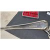 Image 3 : Silver-Plated EPNS Serving Spoon, 6 Floral Spoons, Vintage Sheffield Cake Server and Forks in Case
