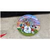 Image 2 : Walt Disney World 20 Magical Years Commemorative Plate, and Glasses Mickey, Minnie, Donald and