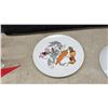 Image 4 : Walt Disney World 20 Magical Years Commemorative Plate, and Glasses Mickey, Minnie, Donald and