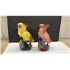 Image 2 : Vintage Ceramic Animal Figurines: Yellow and Pink Cockatoos, Black Panther, Pandas
