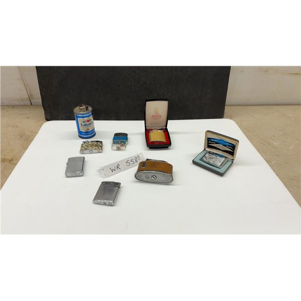 Vintage Cigarette Lighters, Ronson, Bentley, Labatts Blue