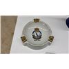 Image 2 : RCAF Marville France Ashtray, Blue Enamel Coffee Pot and Lesney Car Ashtray