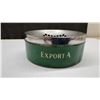 Image 5 : Vintage Export A Cigarette Brand Green Metal Promotional Ashtray