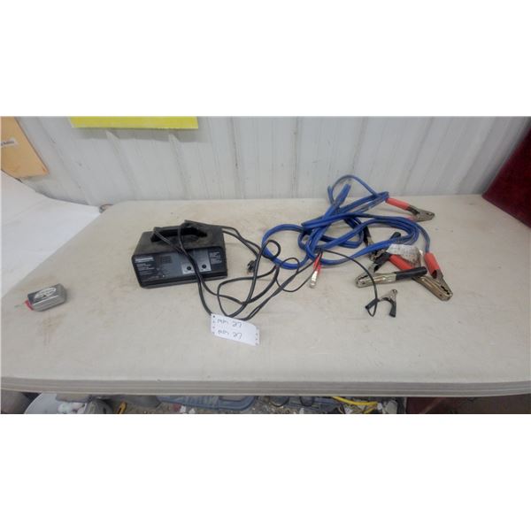 Luminator Intelligent Battery Charger, Jumper Cables