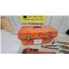Image 2 : Pipe Wrenches, Tin Snips, Pliers, and Orange Tool Box