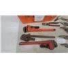 Image 3 : Pipe Wrenches, Tin Snips, Pliers, and Orange Tool Box