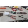 Image 4 : Pipe Wrenches, Tin Snips, Pliers, and Orange Tool Box