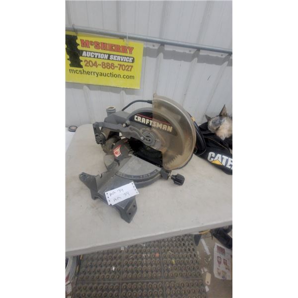 Craftsman Miter Saw, 10” Blade, with Blade Guard and Dust Bag