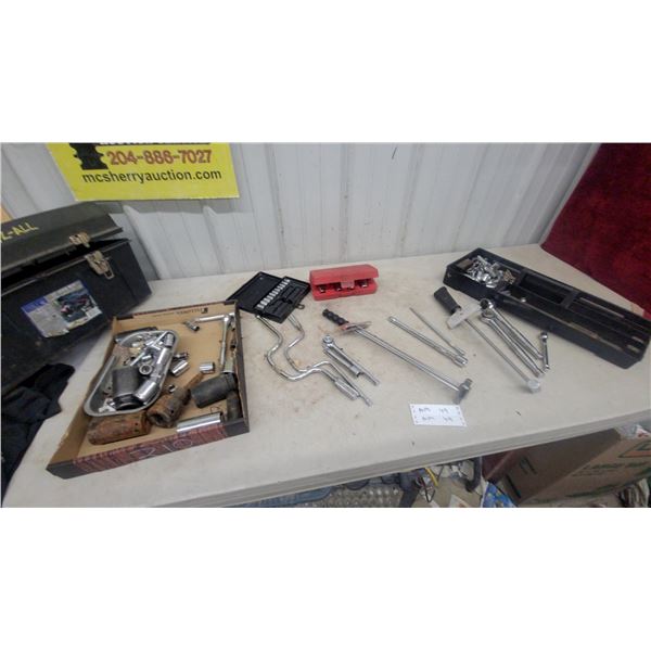 Assorted Sockets, Ratchets, Torque Wrenches, Extensions
