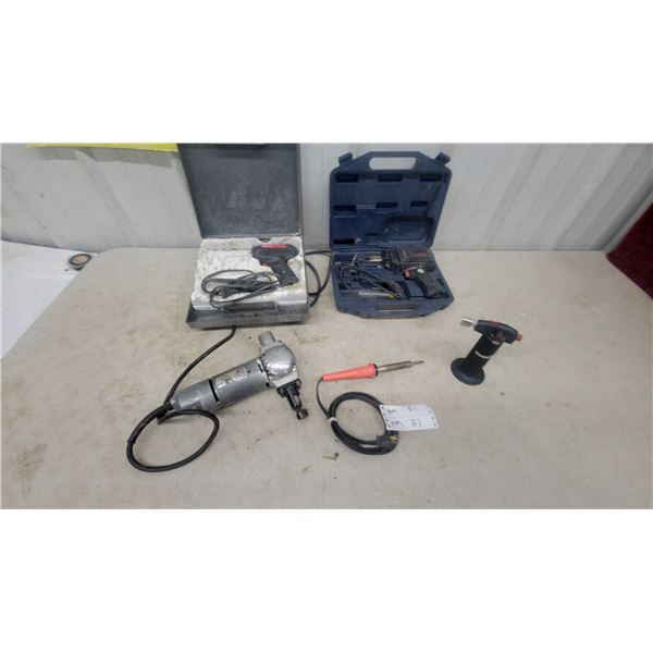 Heavy-Duty Soldering Gun, Dual Heat 220/160 Watt; Electric Shears; Soldering Iron;