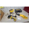 Image 1 : DeWalt XRC Cordless Drill, DeWalt Reciprocating Saw, DeWalt Jigsaw, Charger, and Case no batteries