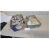 Image 1 : Two Boxes of Fishing Gear: Box of Lead Weights and Box of Fishing Net and Rope
