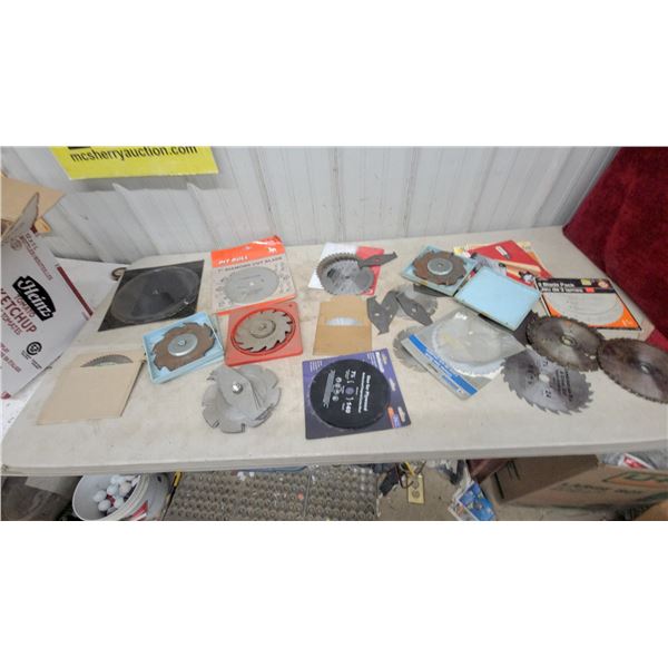 Assorted Circular Saw Blades and Dado Blades