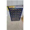 Image 2 : Three Multi-Drawer Small Parts Organizers, One Blue, One Yellow, One Green full of hardware