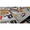 Image 5 : Assorted Hand Saws, Including Bow Saws, Coping Saws, and Miter Box