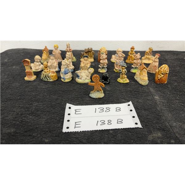Collection of 25 Red Rose Nursery Rhyme Tea Figurines, including Gingerbread Man