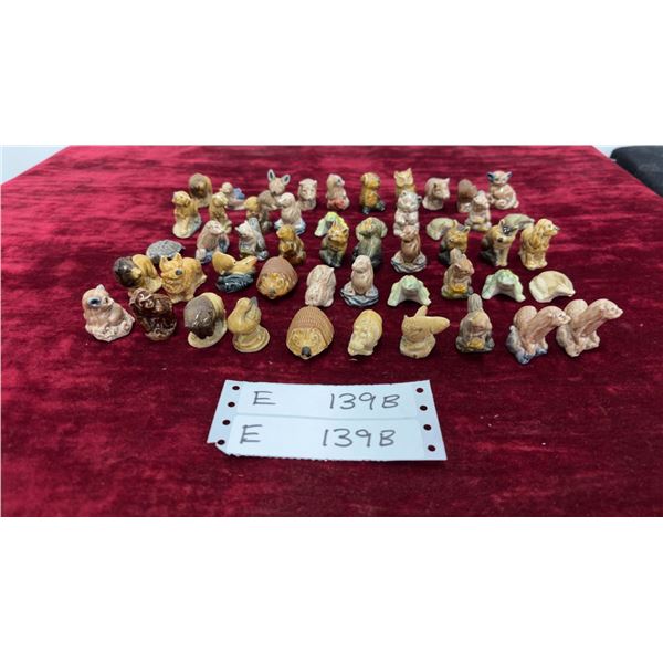 Collection of 50 Red Rose Animal Tea Figurines, including Dogs, Cats, Hedgehogs