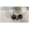 Image 7 : Two Aladdin Lamps, One Clear Glass and One Milk Glass