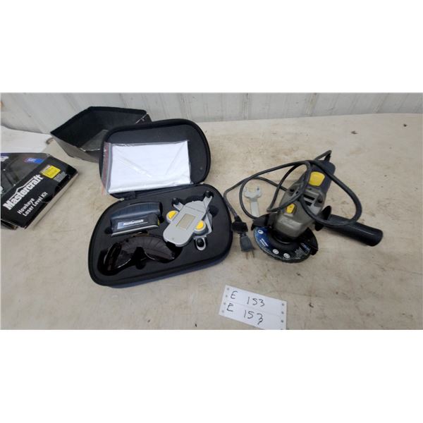 New Mastercraft Hawkeye Laser Level Kit and Mastercraft Angle Grinder