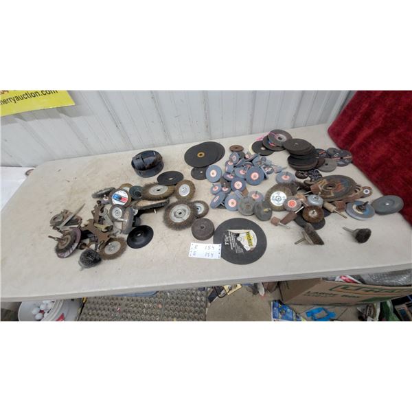 Assorted Grinding and Wire Wheels, Cut-Off Discs