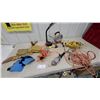 Image 1 : Work Lights, Extension Cords, Knee Pads, and Tool Belt