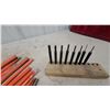 Image 2 : Assorted Chisels, Punches, and Wedges; 15 Orange-Handled Chisels; 9 Punches in Wood Block