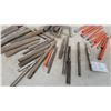 Image 6 : Assorted Chisels, Punches, and Wedges; 15 Orange-Handled Chisels; 9 Punches in Wood Block
